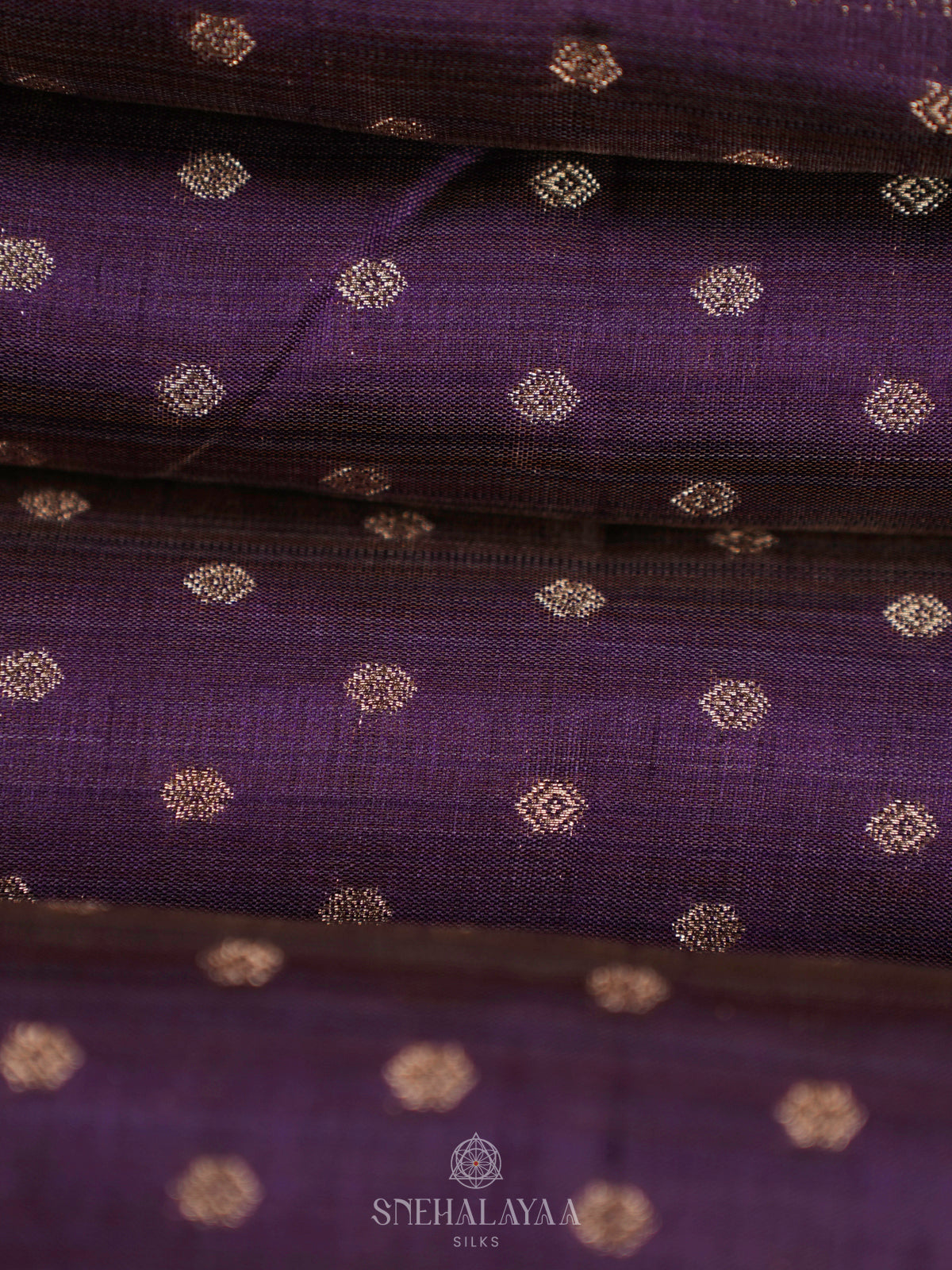 Purple Raw Silk Saree
