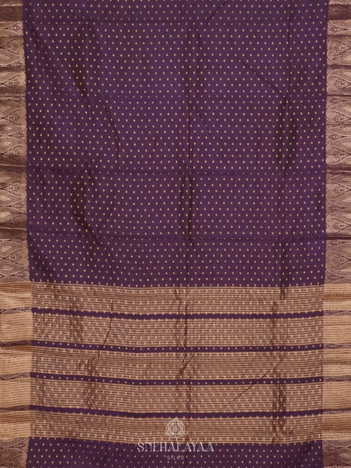 Purple Raw Silk Saree