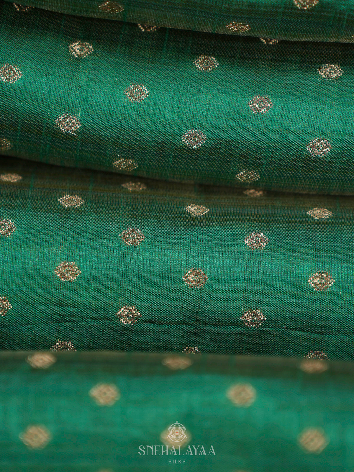 Green Raw Silk Saree