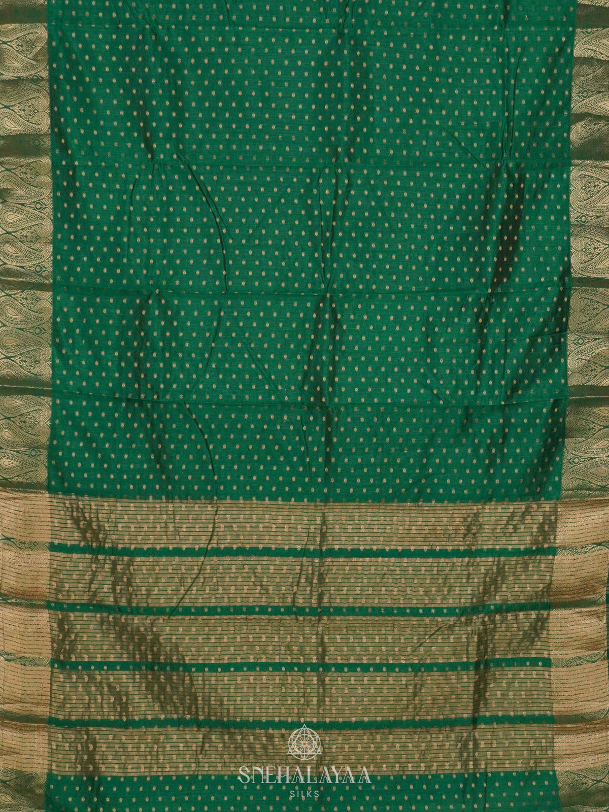 Green Raw Silk Saree