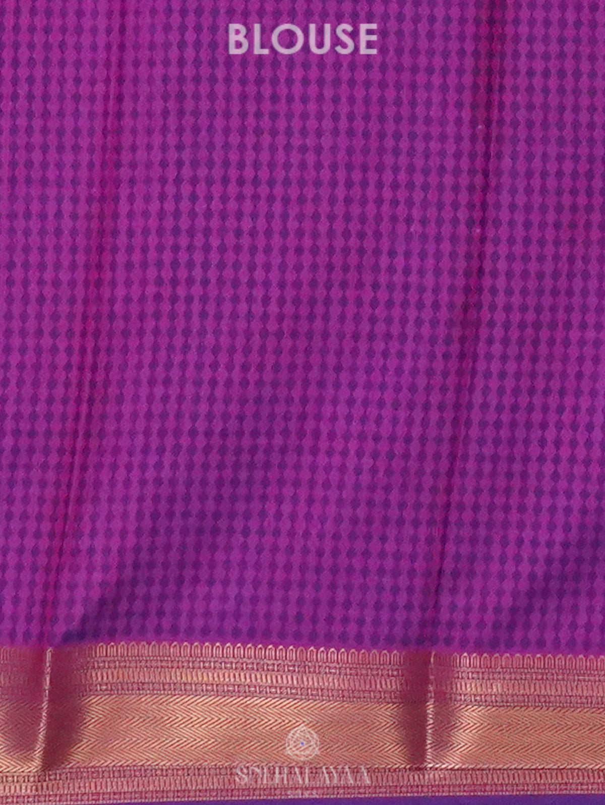 Royal Blue Ikat Saree