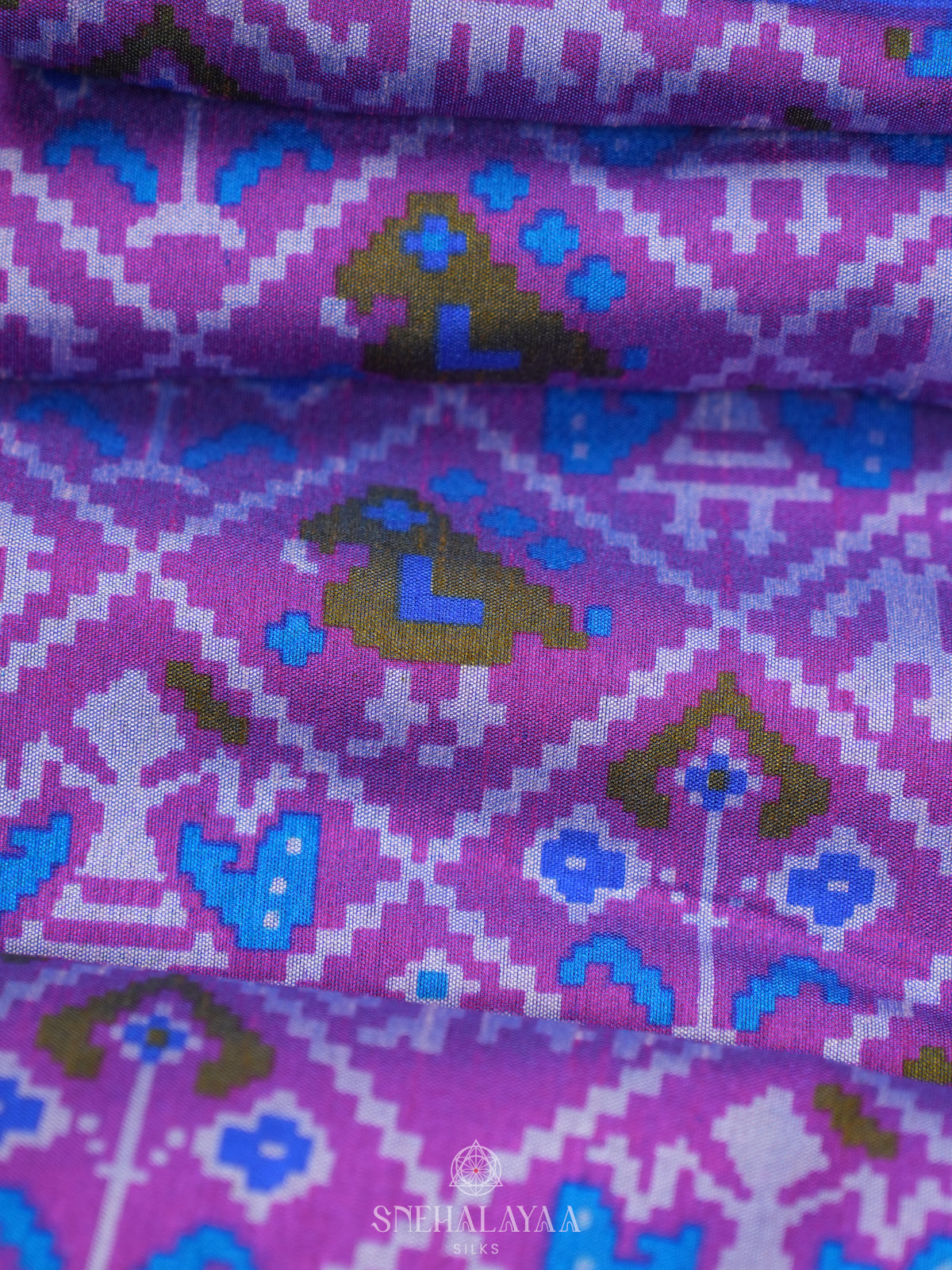 Purple Ikat Saree