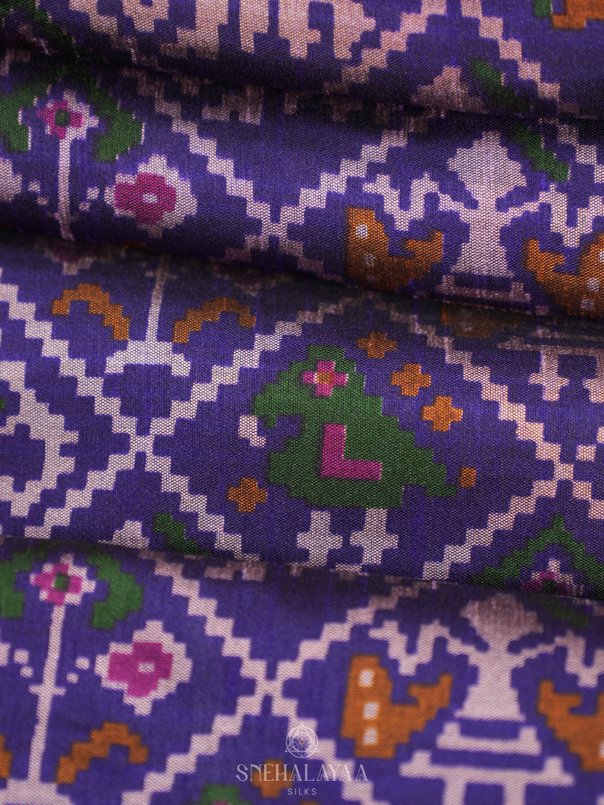 Purple Ikat Saree