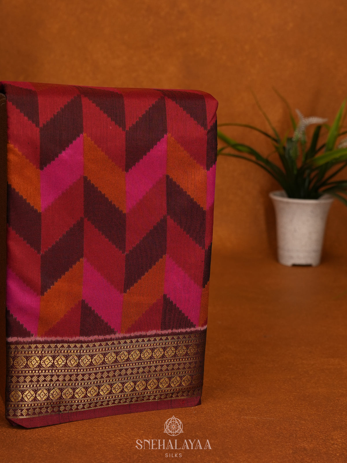 Multicolour Ikat Saree