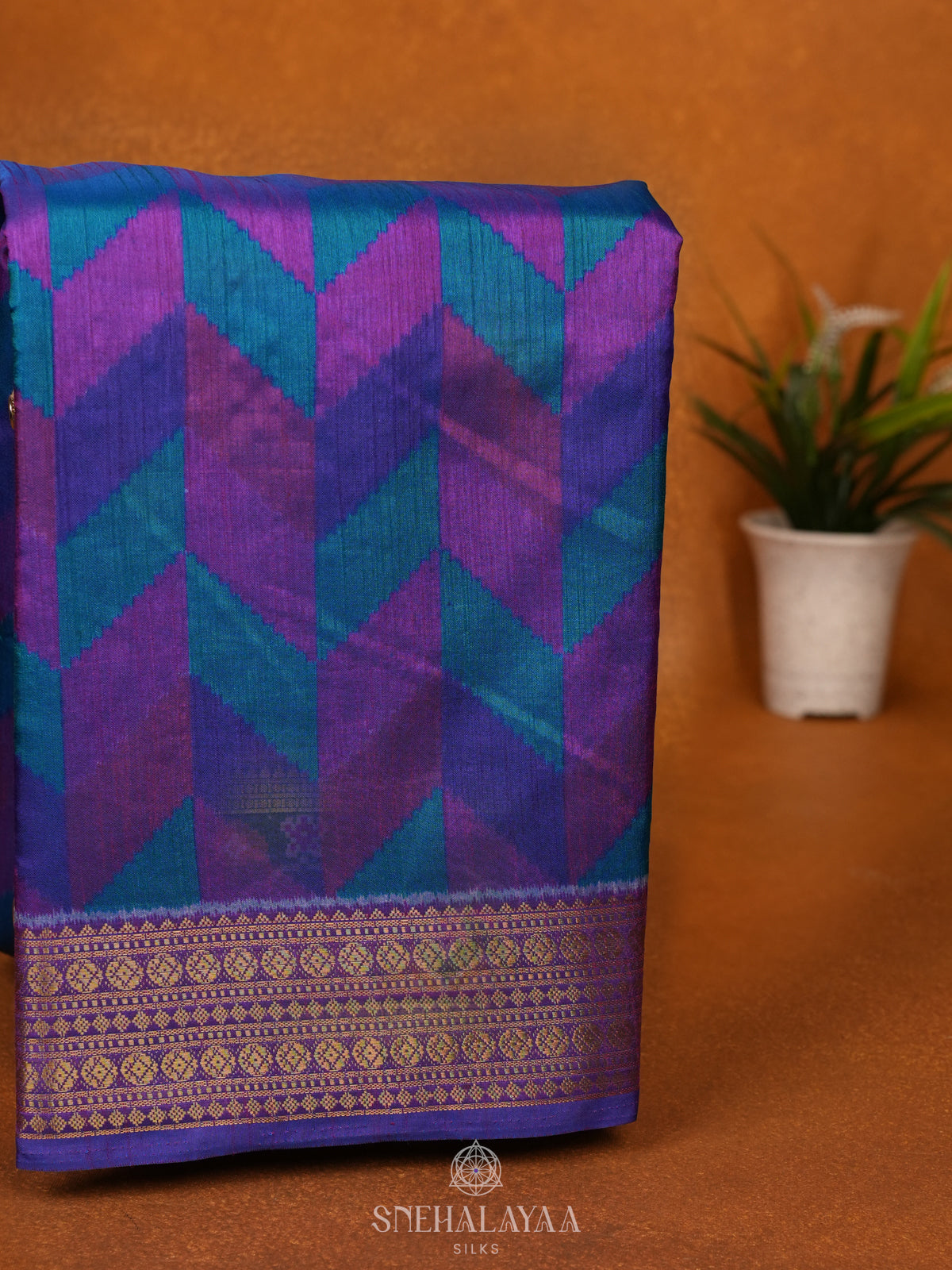 Multicolour Ikat Saree