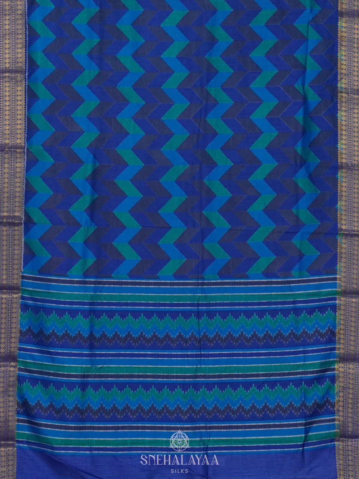 Multicolour Ikat Saree