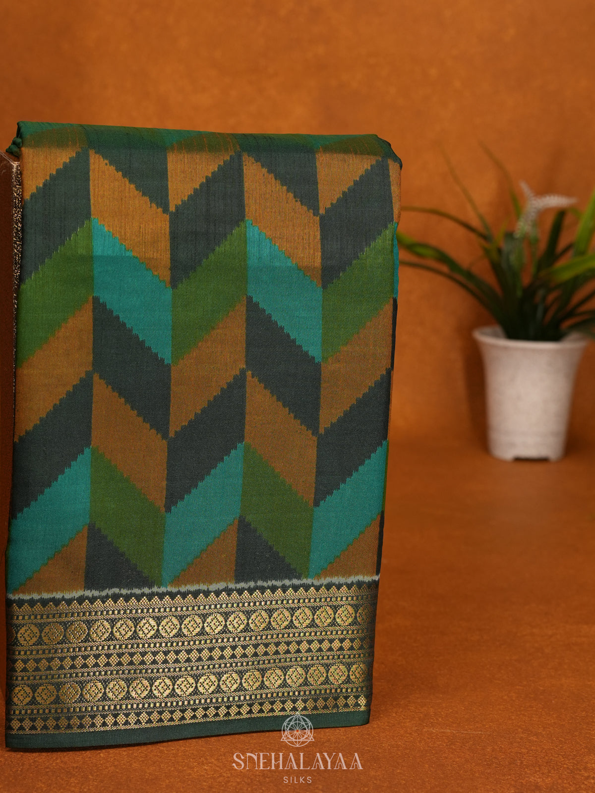 Multicolour Ikat Saree