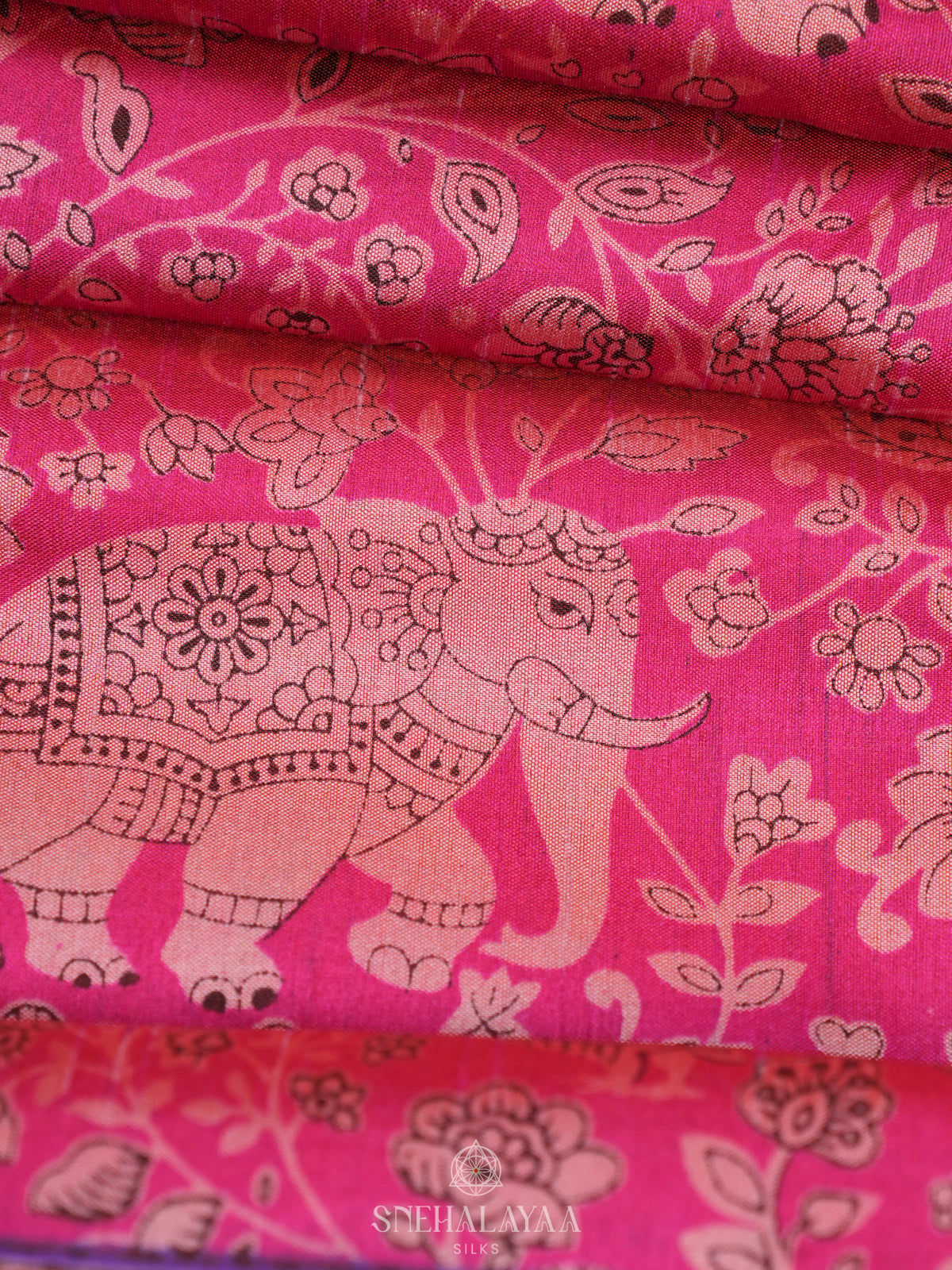 Pink Ikat Saree
