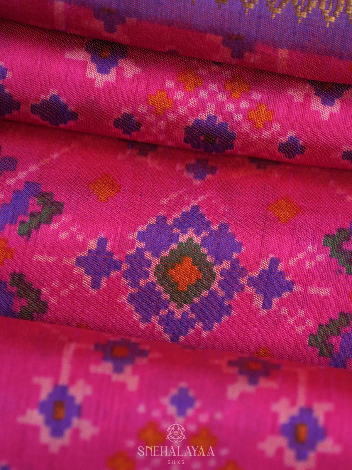 Pink Ikat Saree