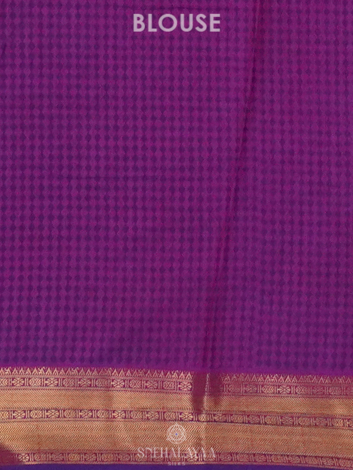Royal Blue Ikat Saree