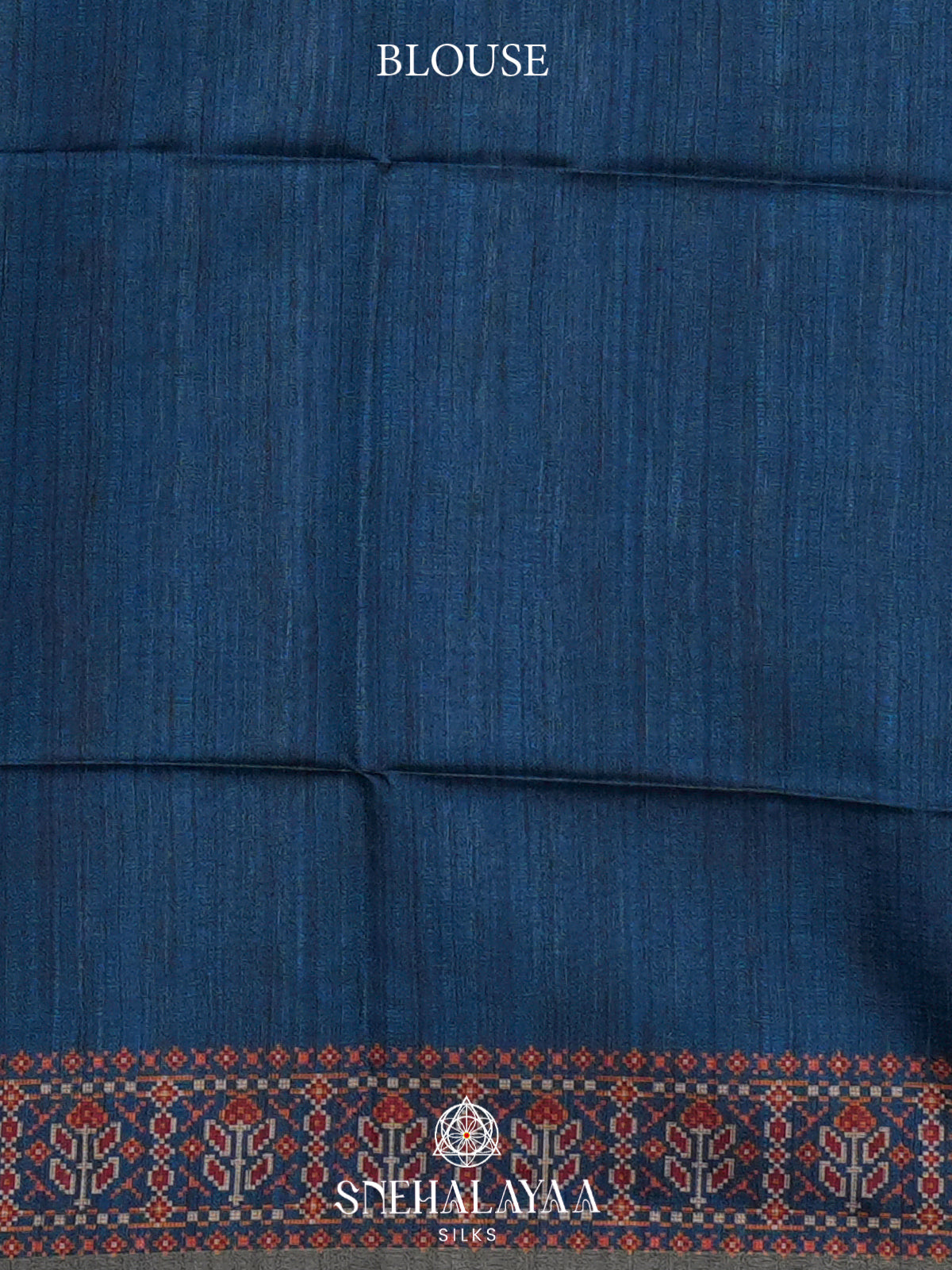 Blue  Tussar Saree