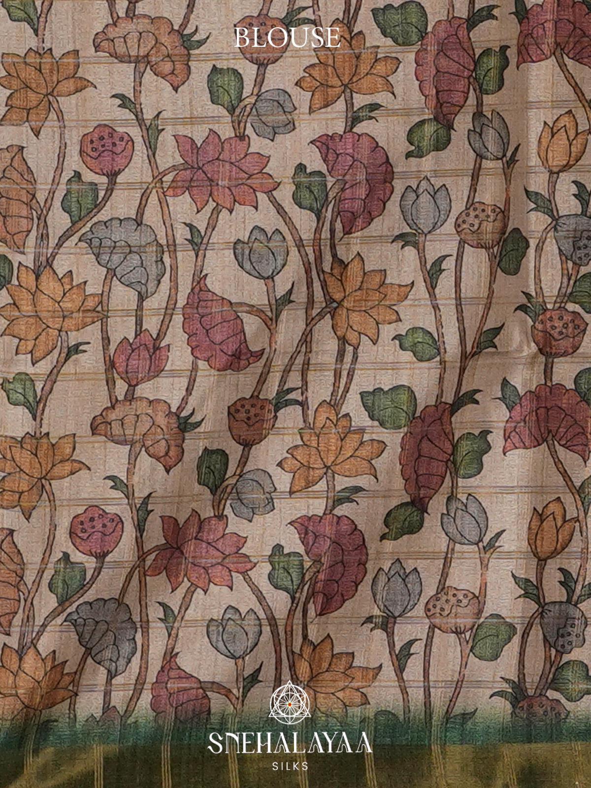 Forest Green  Tussar Saree