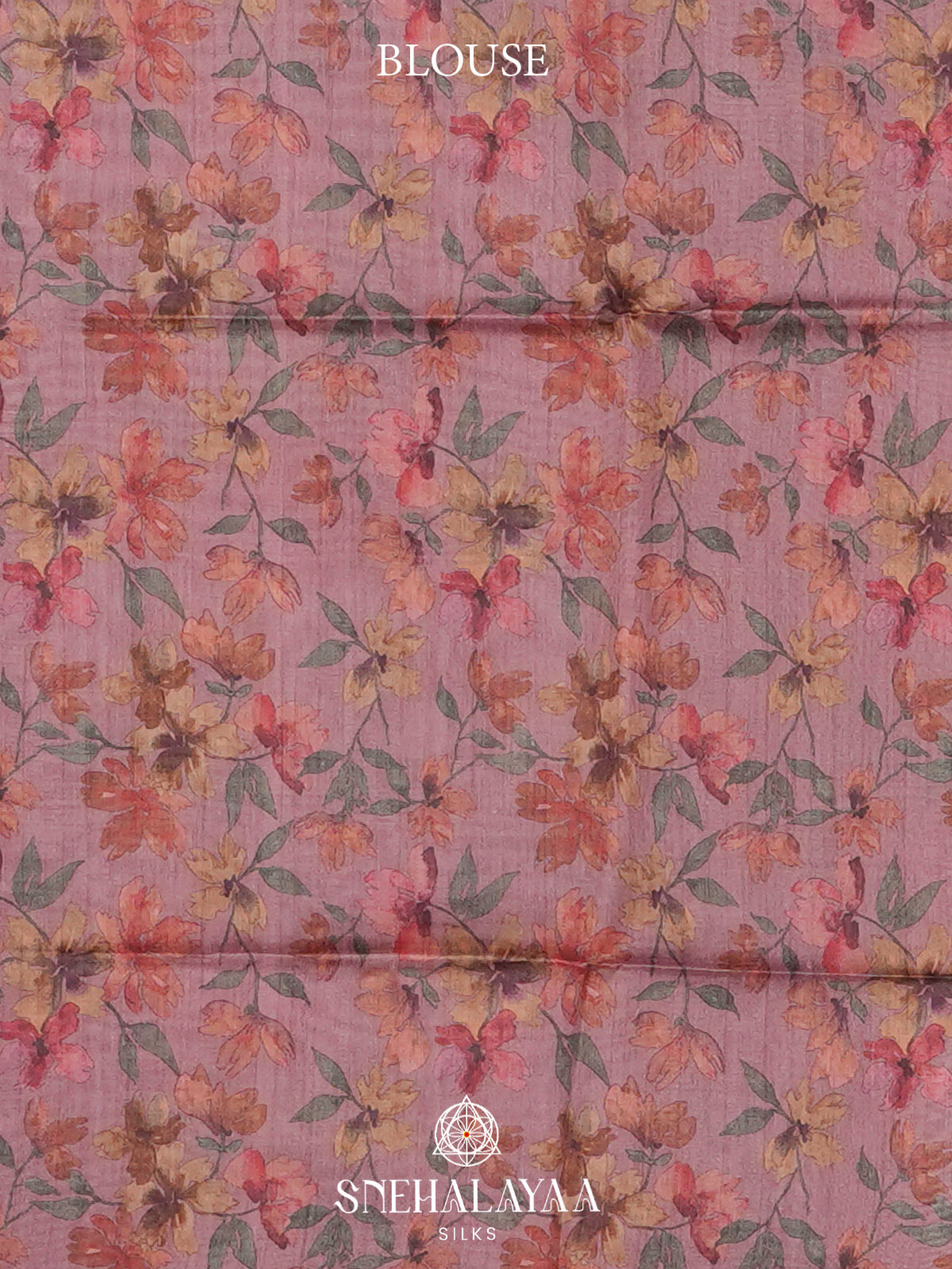 Baby Pink  Tussar Saree