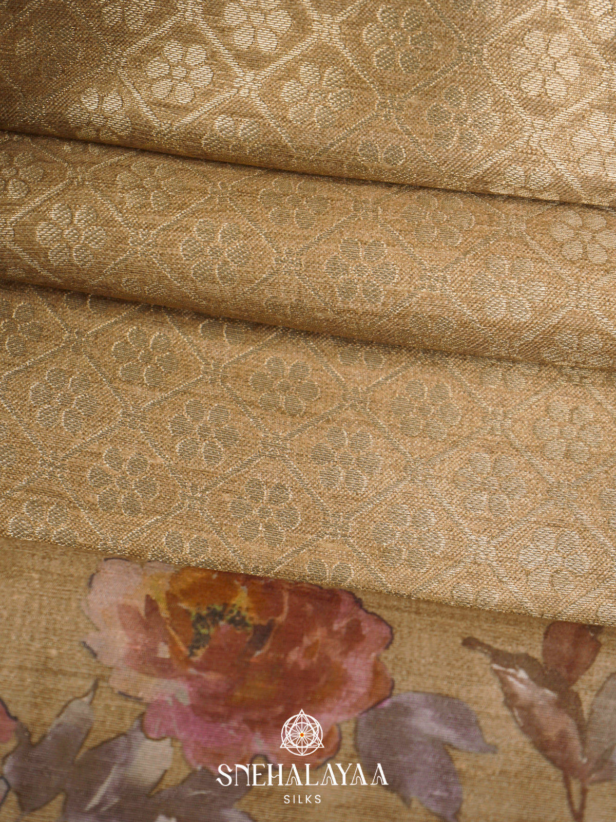 Antique Gold  Tussar Saree