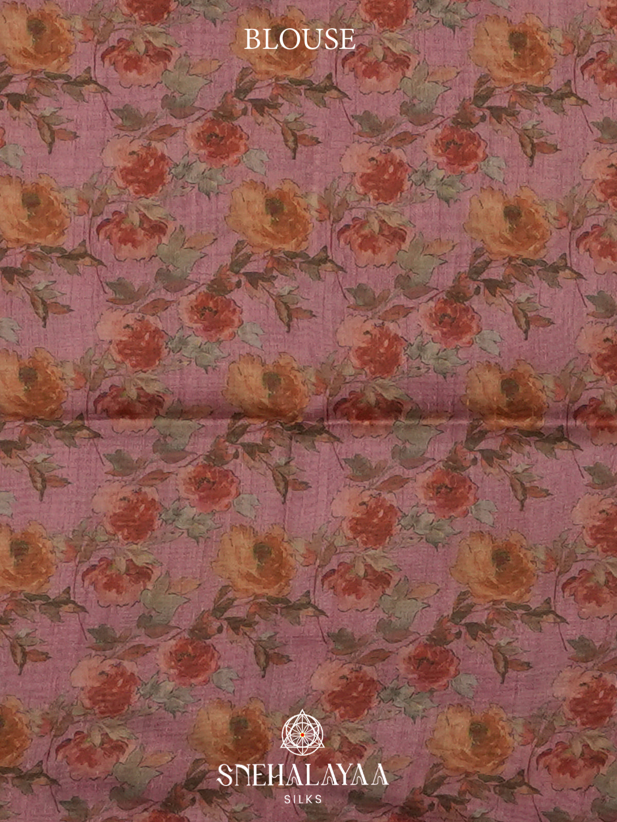 Pink  Tussar Saree