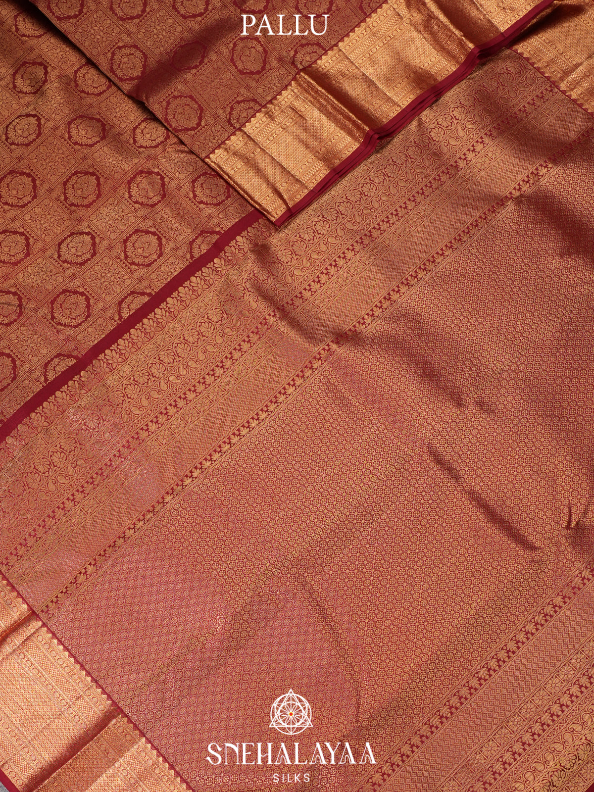Maroon Kanjivaram Silk Saree
