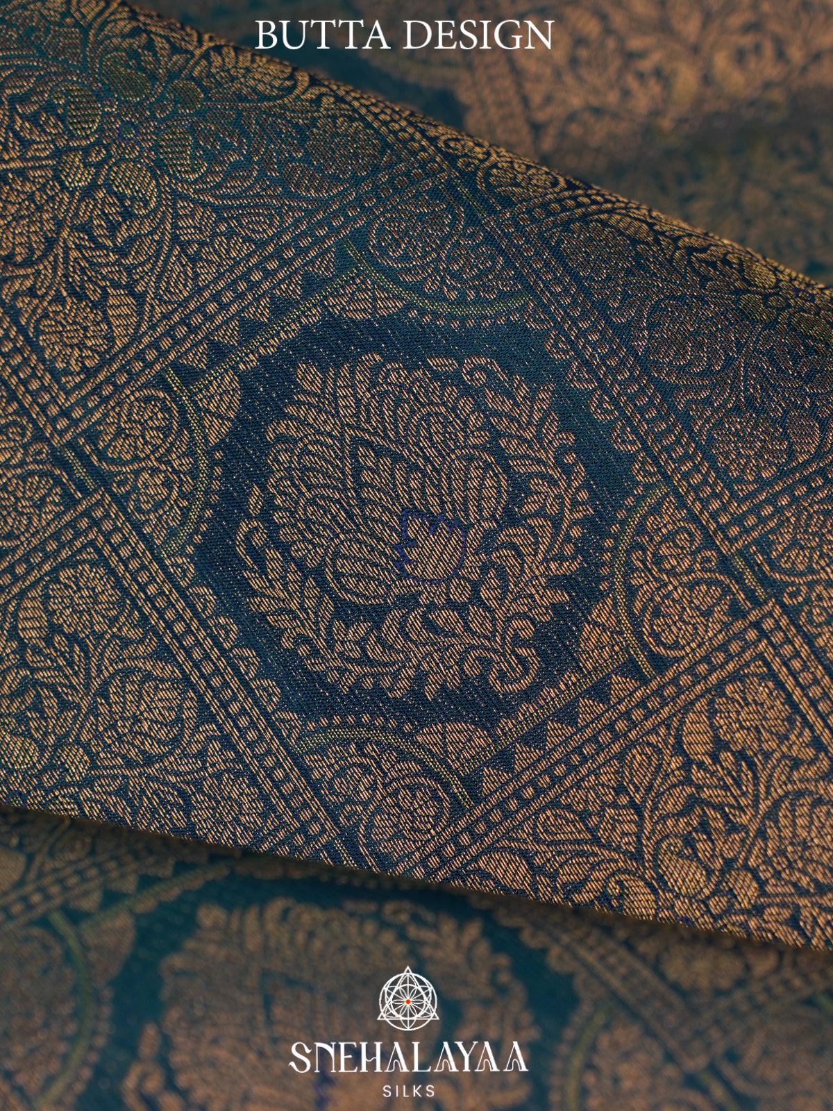 Peacock Blue Kanjivaram Silk Saree