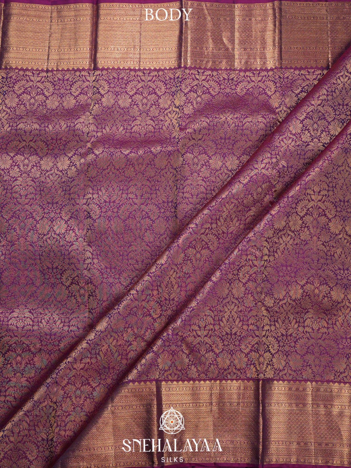 Magenta Kanjivaram Silk Saree