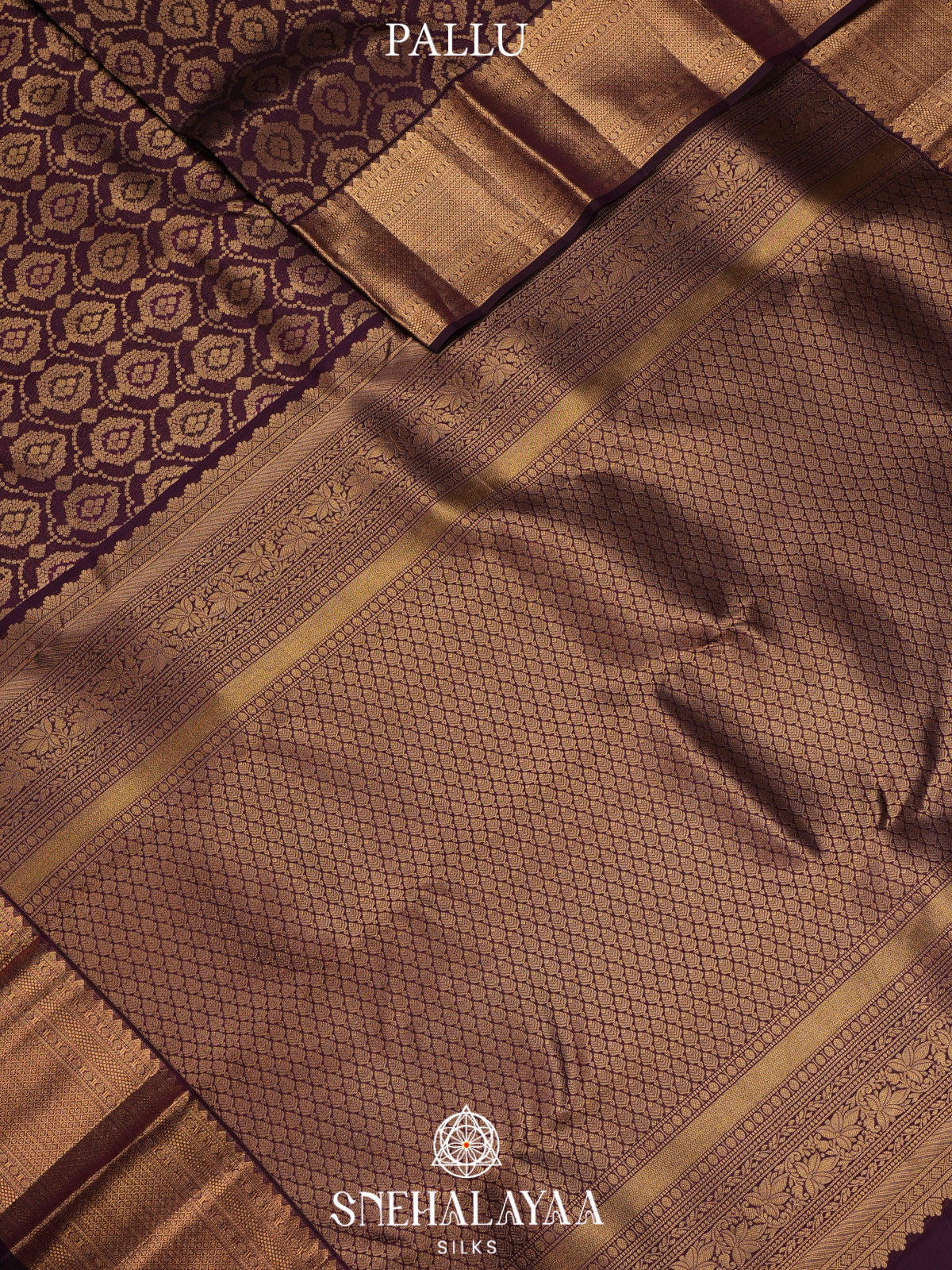 Wine Kanjivaram Silk Saree