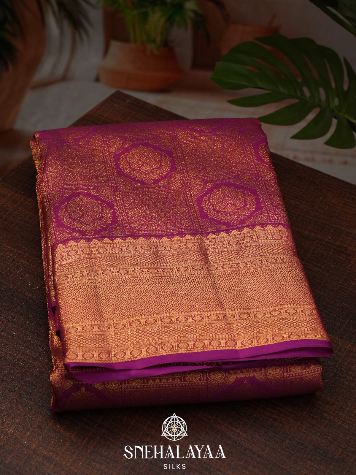 Magenta Kanjivaram Silk Saree