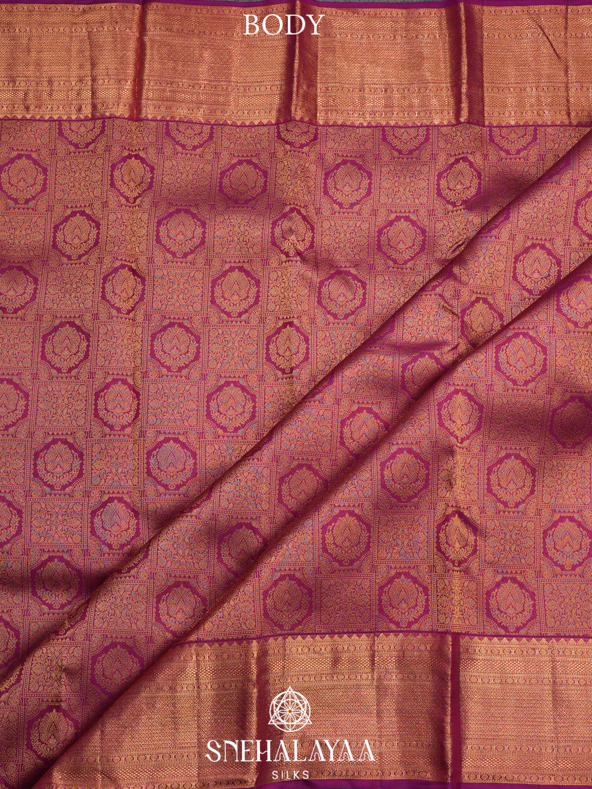 Magenta Kanjivaram Silk Saree