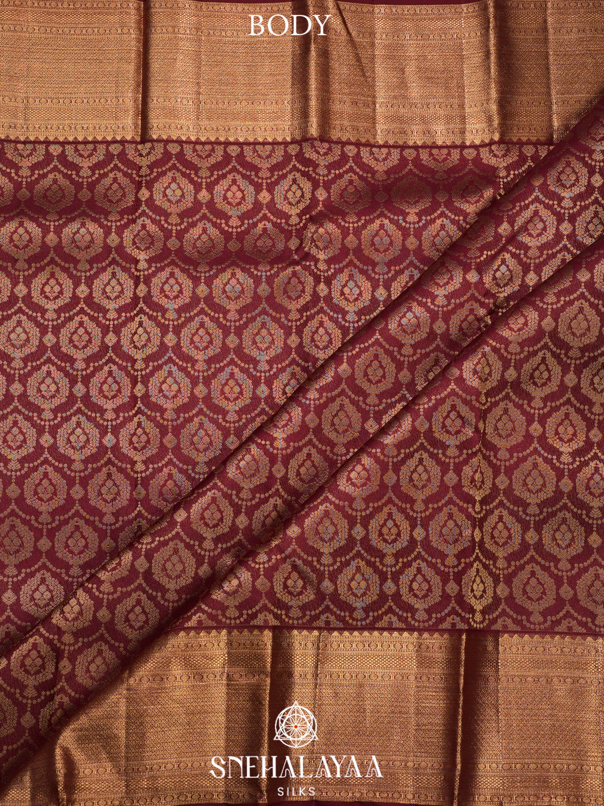 Maroon Kanjivaram Silk Saree