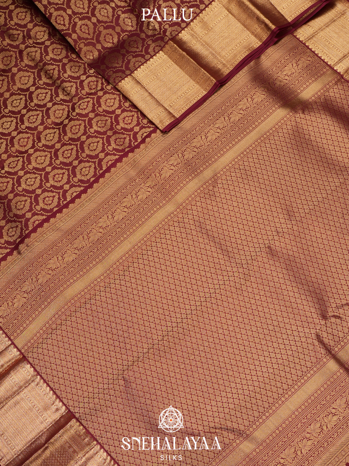 Maroon Kanjivaram Silk Saree