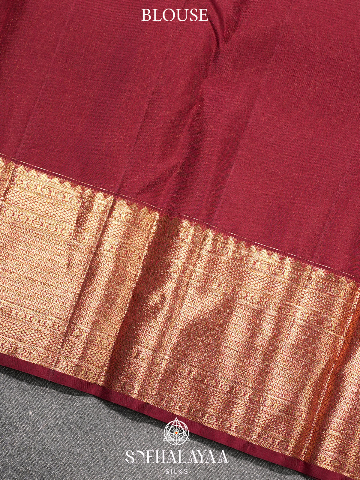 Maroon Kanjivaram Silk Saree