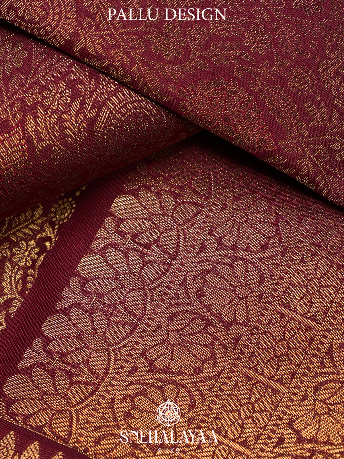 Maroon Kanjivaram Silk Saree