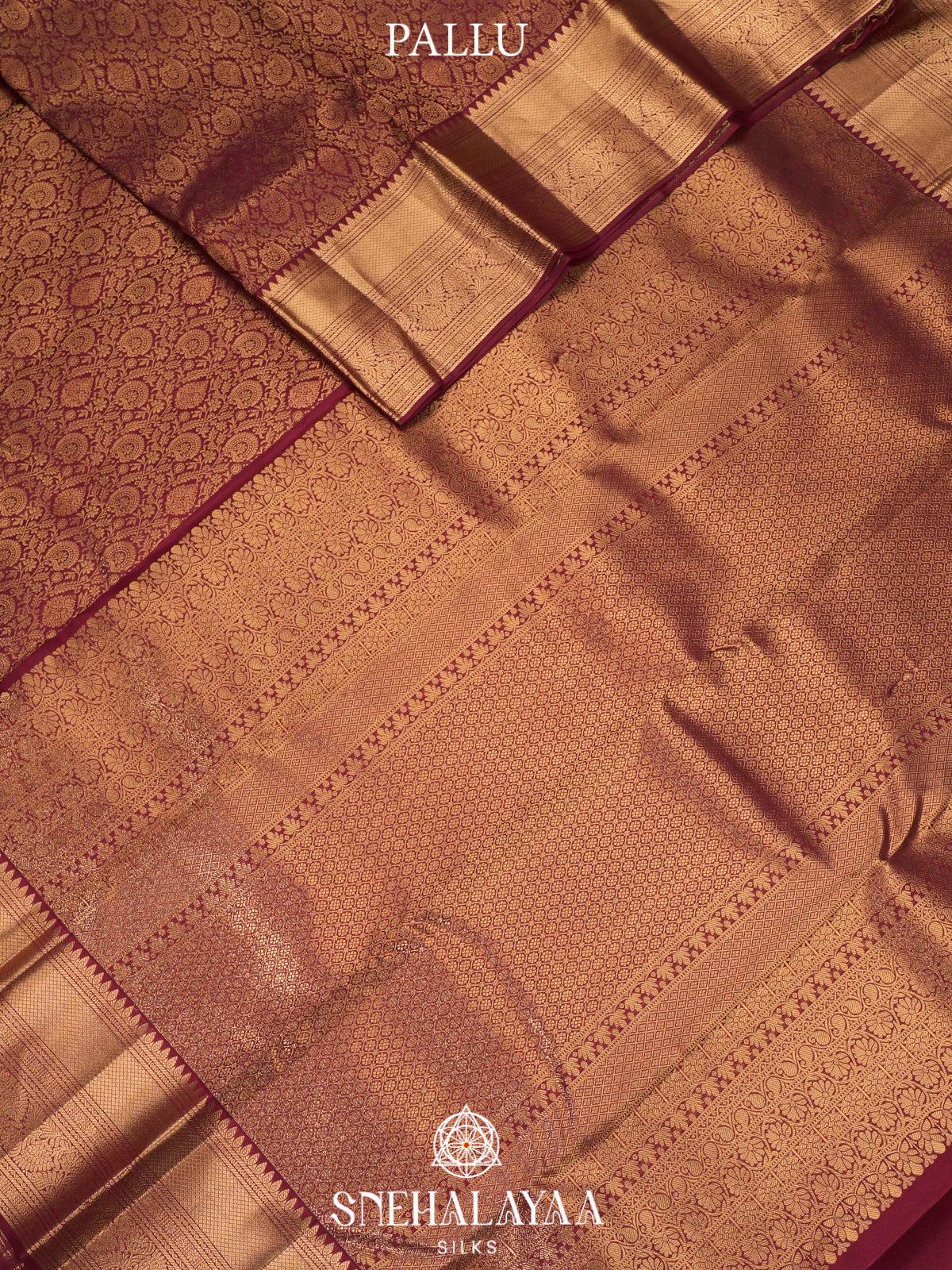 Maroon Kanjivaram Silk Saree
