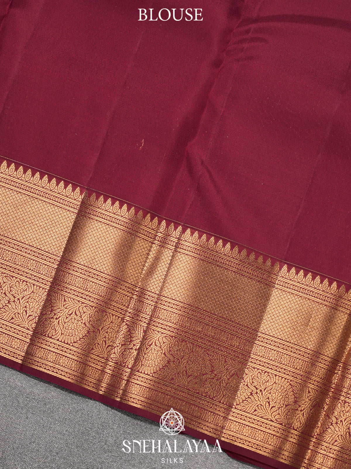 Maroon Kanjivaram Silk Saree