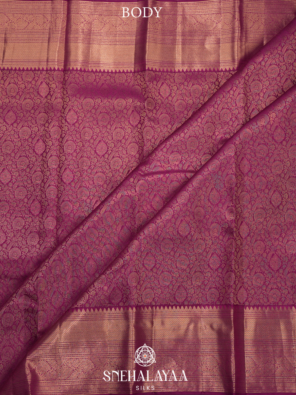 Magenta Pink Kanjivaram Silk Saree