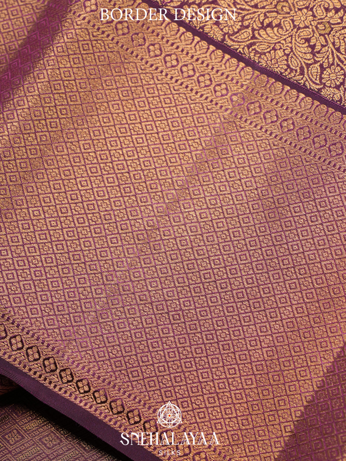 Purple Kanjivaram Silk Saree