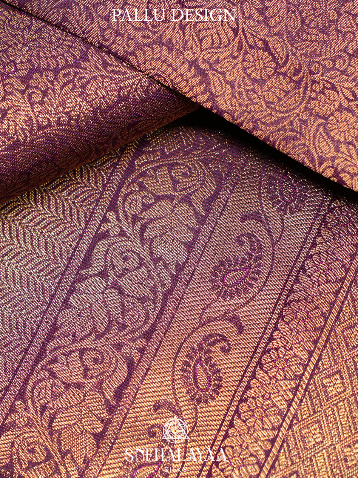 Purple Kanjivaram Silk Saree