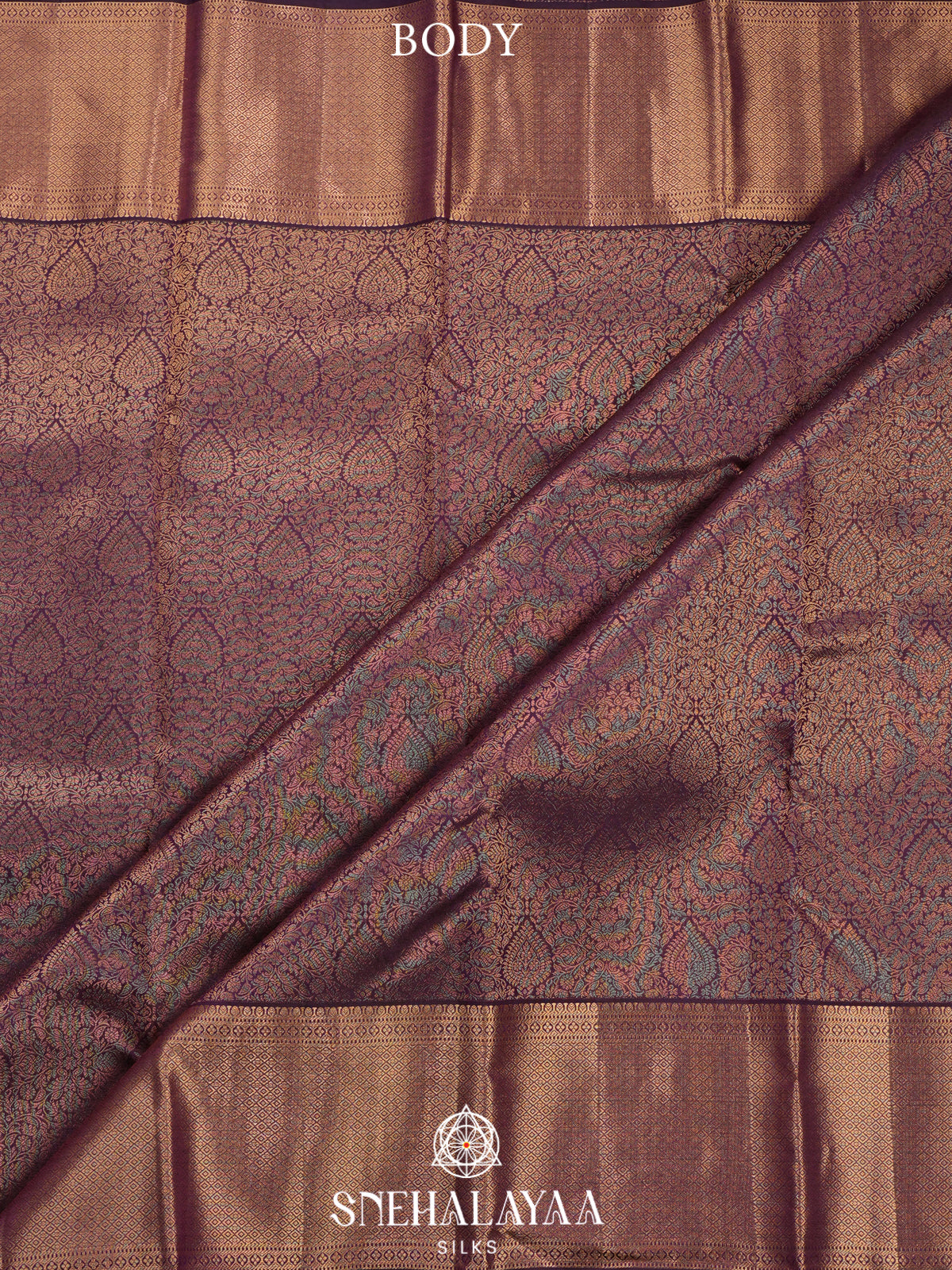 Purple Kanjivaram Silk Saree