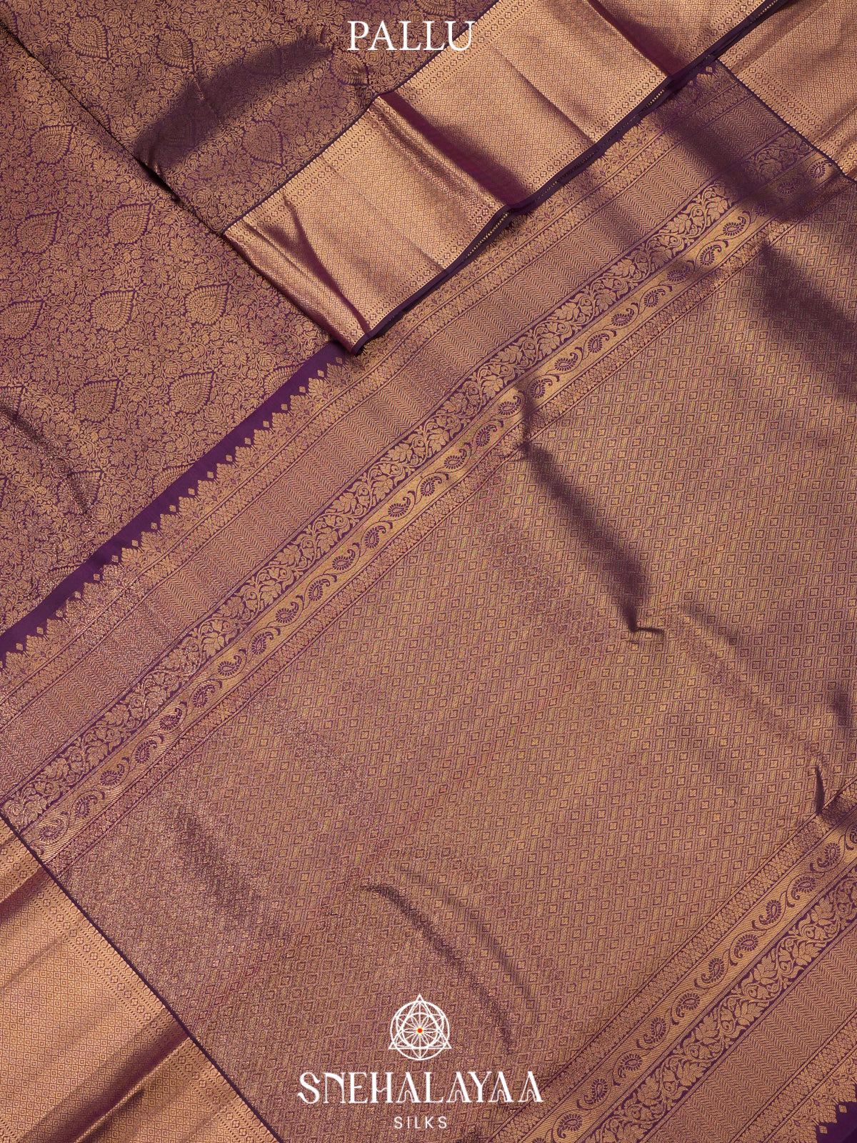 Purple Kanjivaram Silk Saree