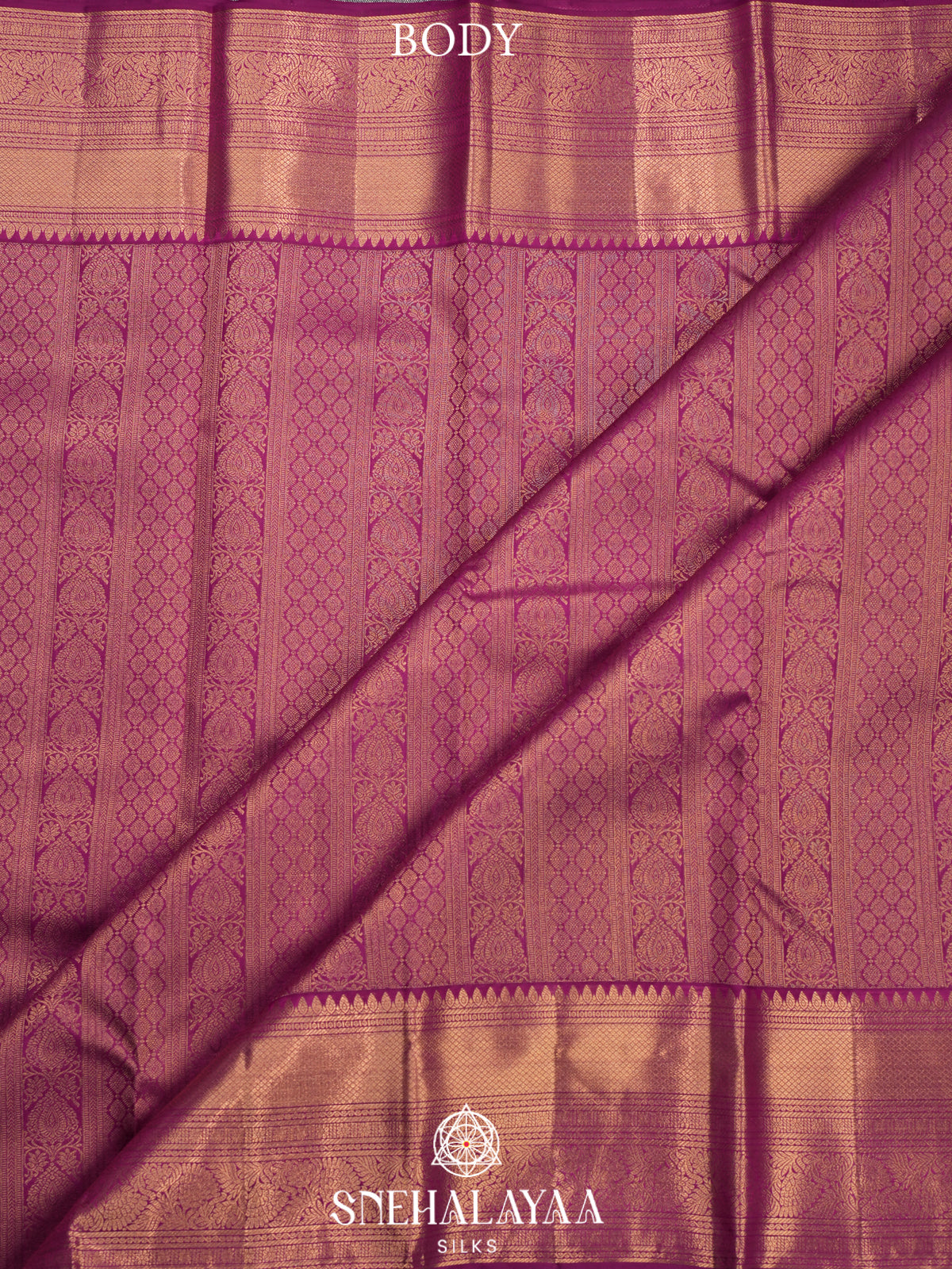 Magenta Kanjivaram Silk Saree