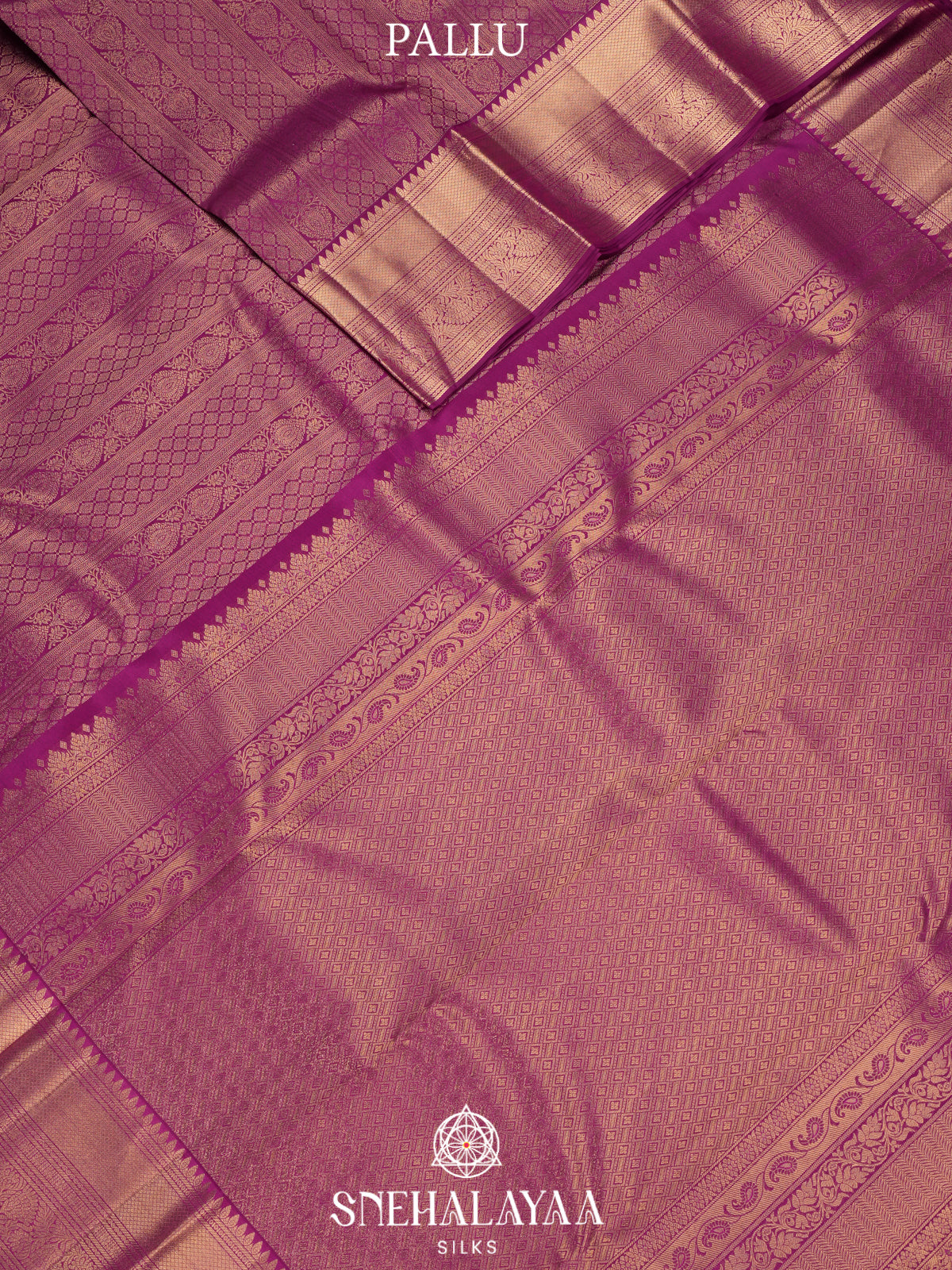 Magenta Kanjivaram Silk Saree