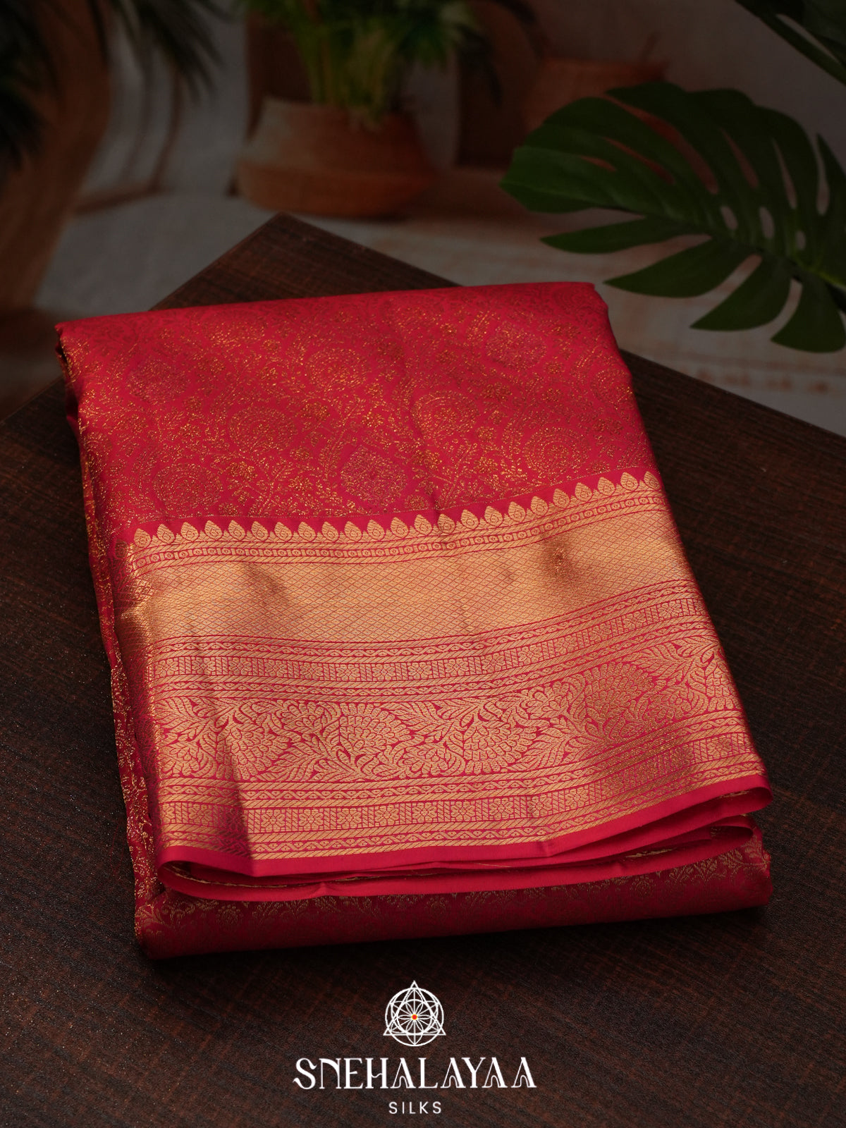 Maroon Kanjivaram Silk Saree