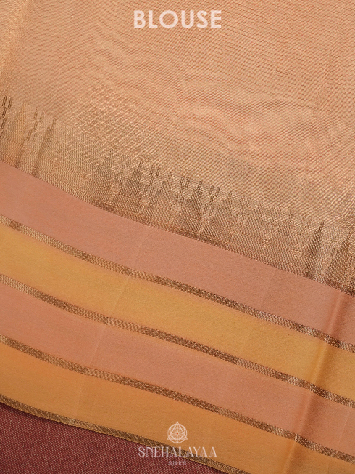 Peach Organza Saree