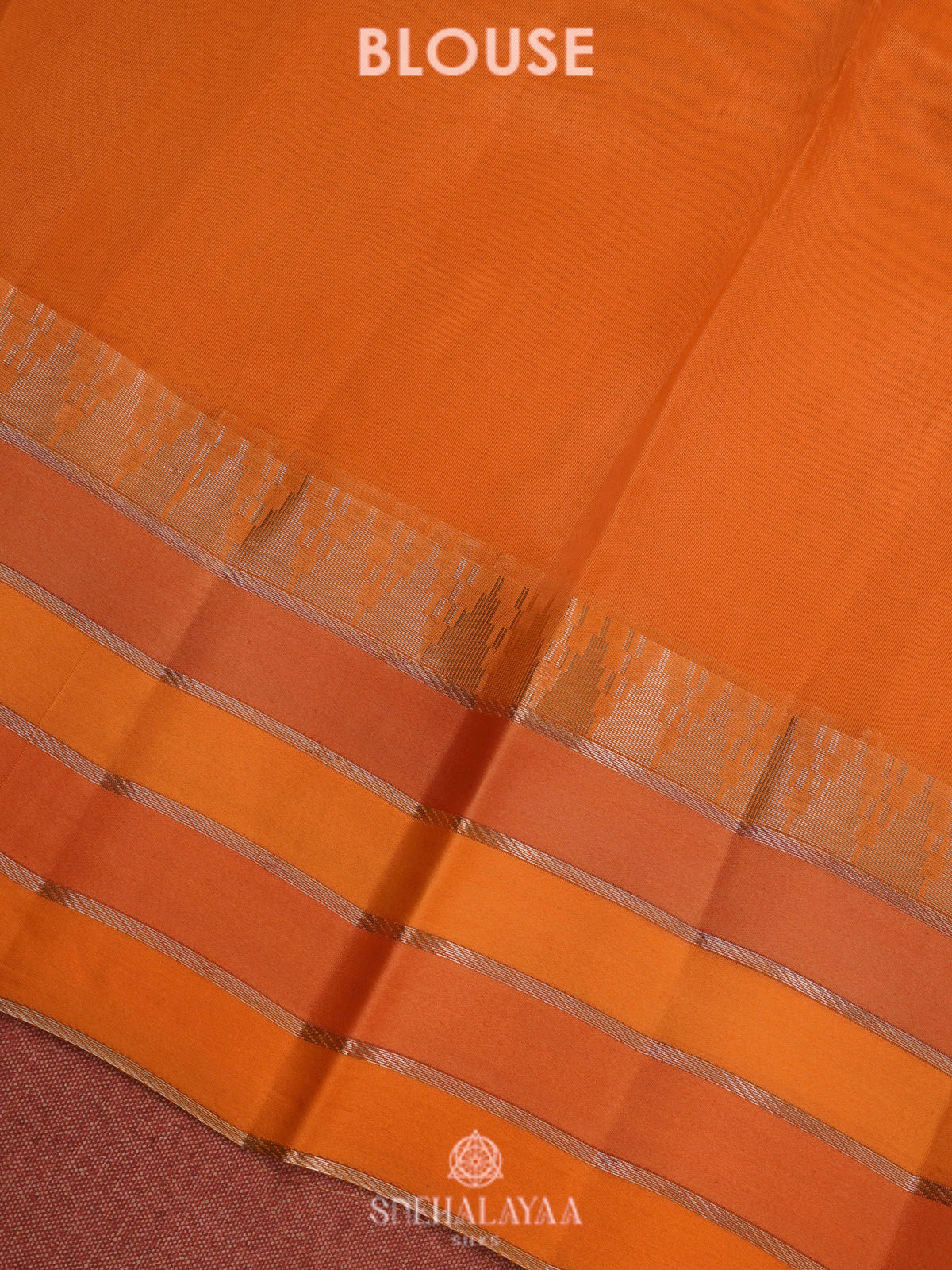 Peach Organza Saree