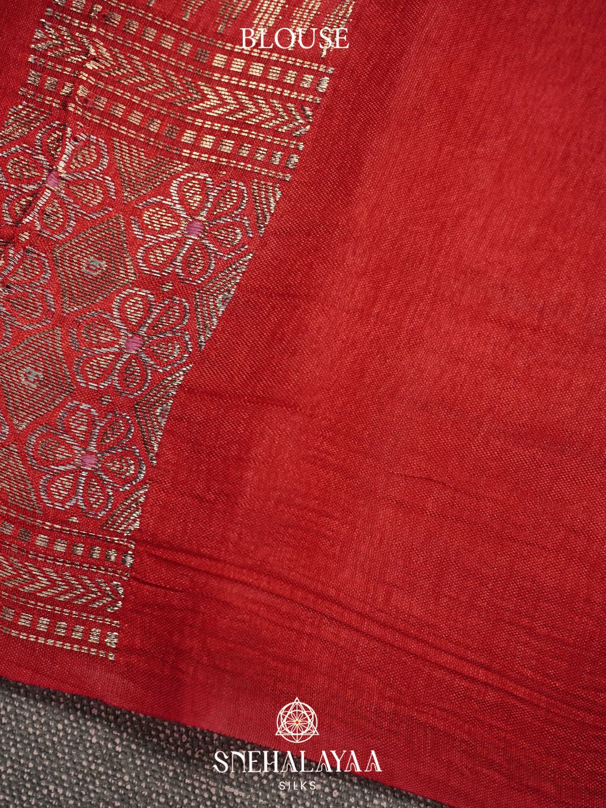 Peach Banaras Raw Silk Saree