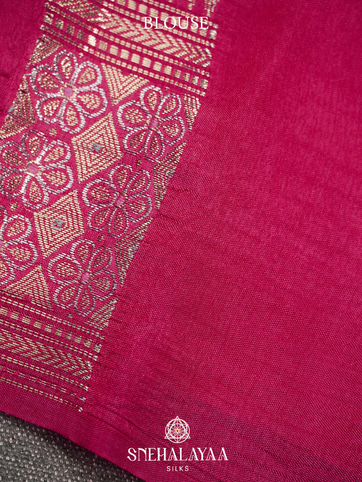 Pink Banaras Raw Silk Saree