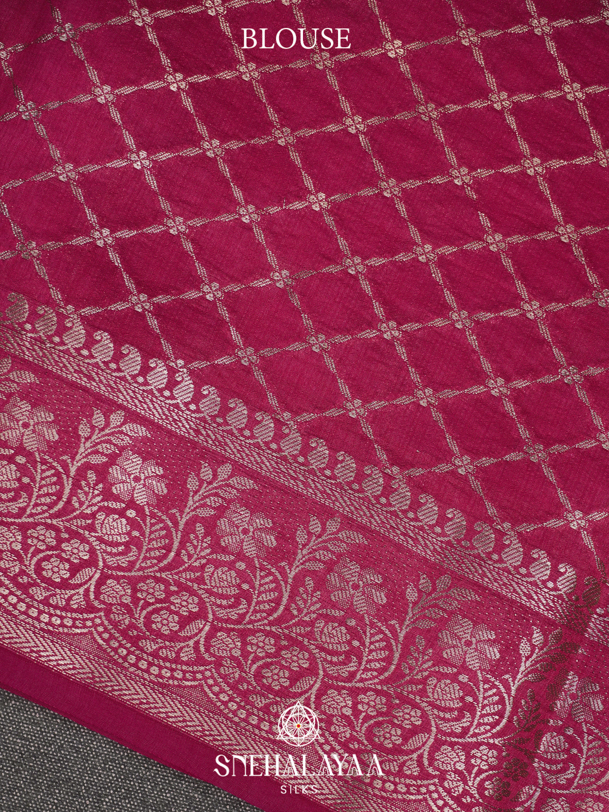 Pink Banaras Raw Silk Saree