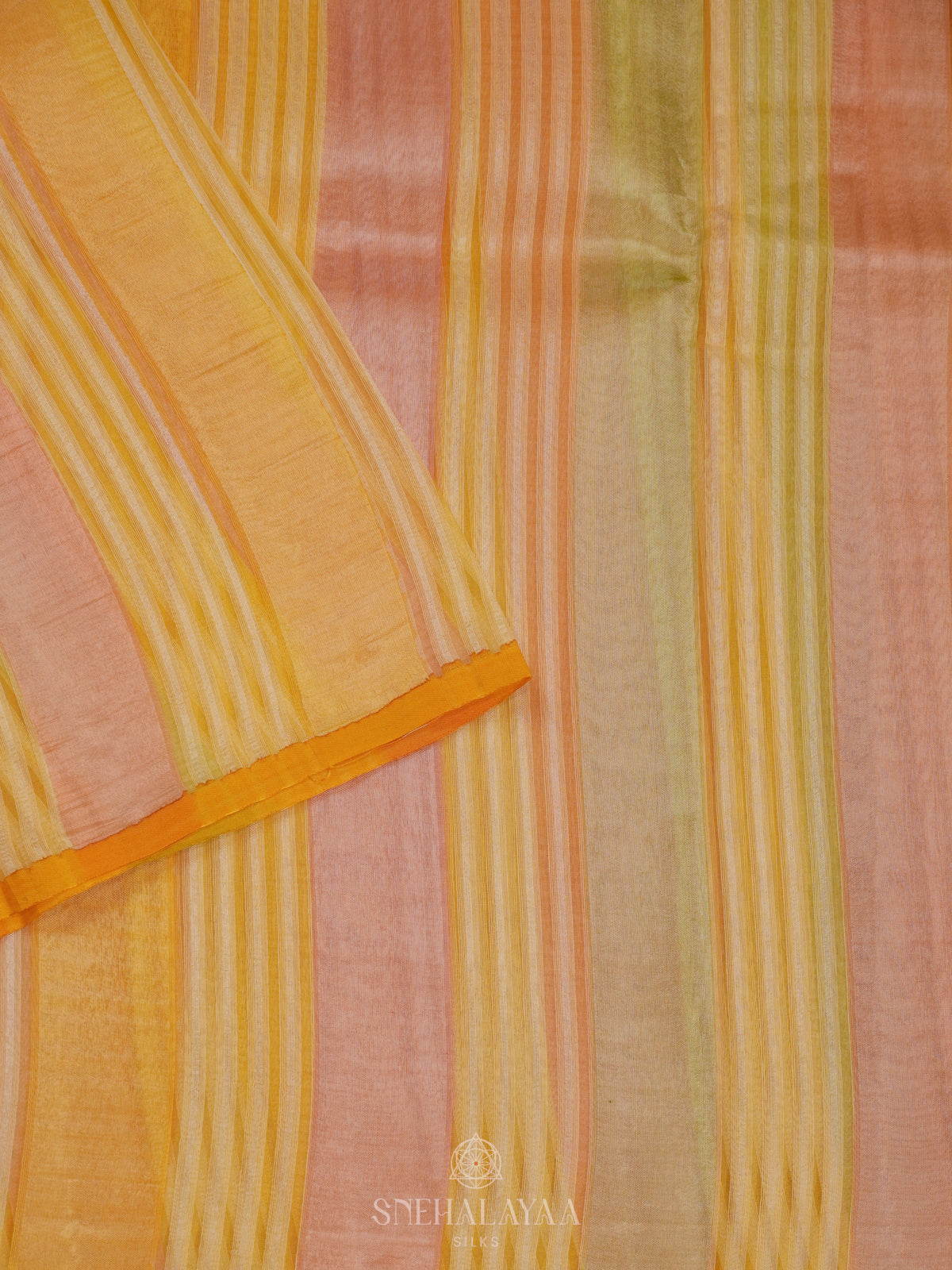 Multicolour Organza Saree