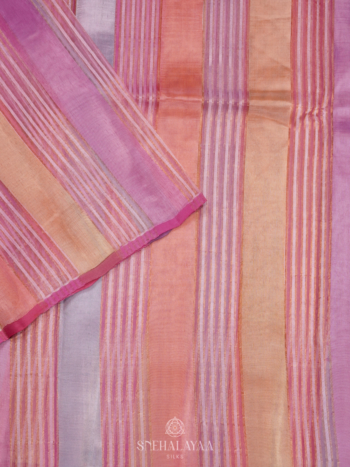 Multicolour Organza Saree