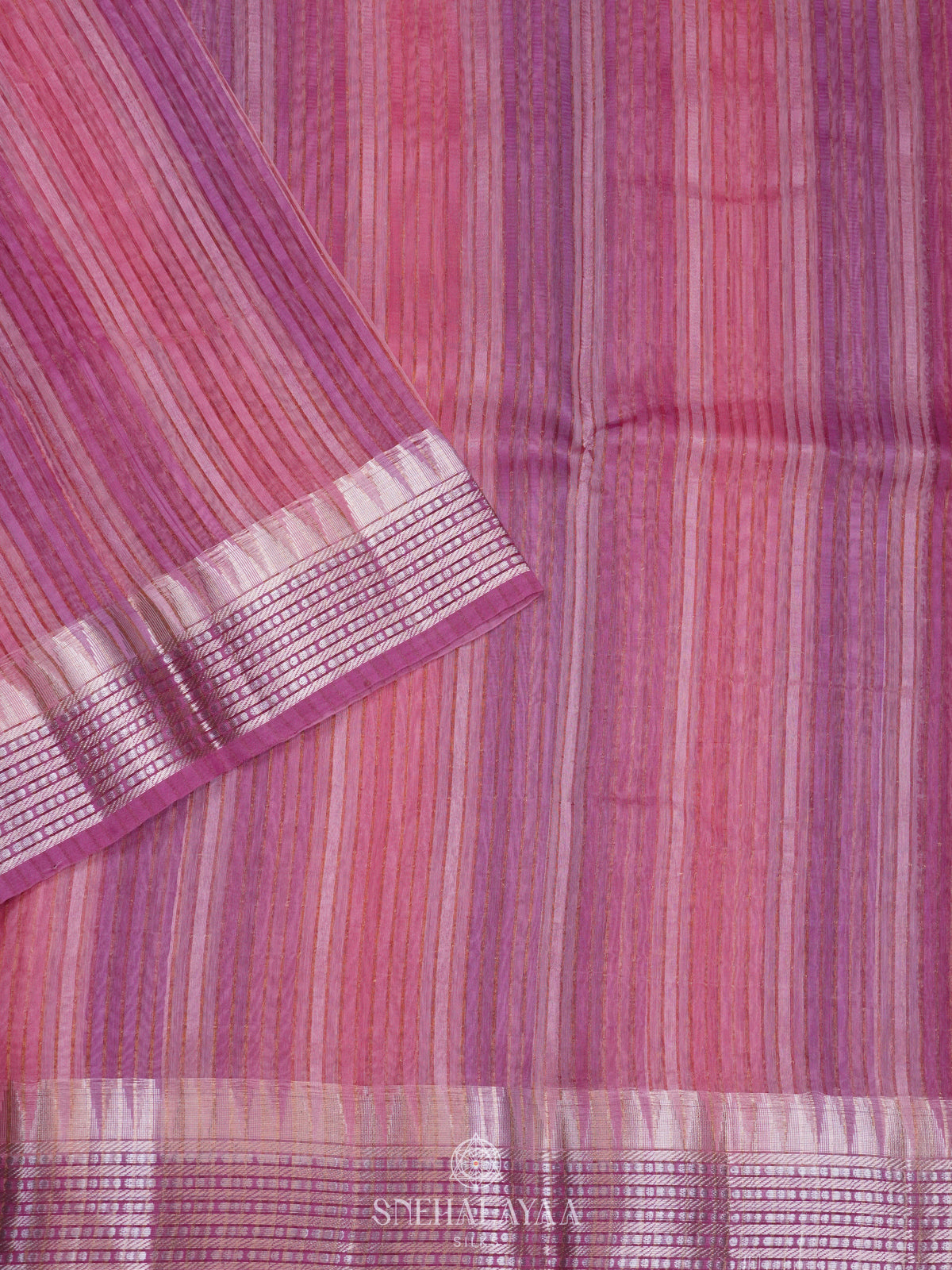 Multicolour Organza Saree