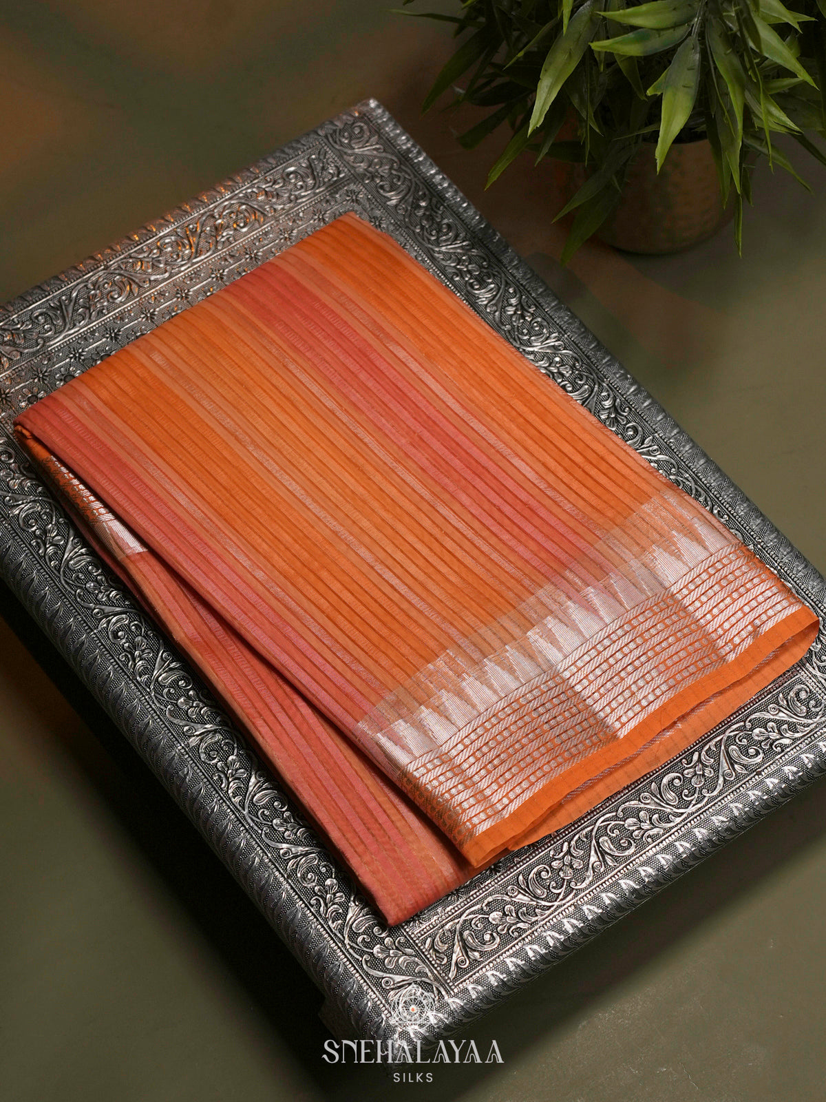 Multicolour Organza Saree