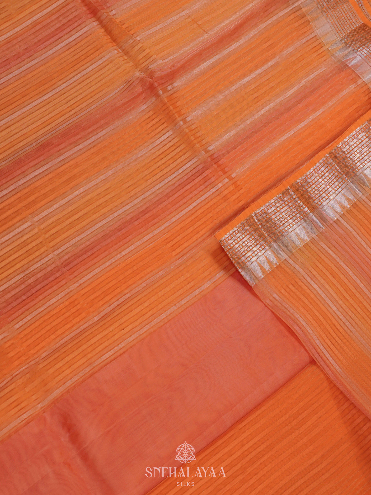 Multicolour Organza Saree