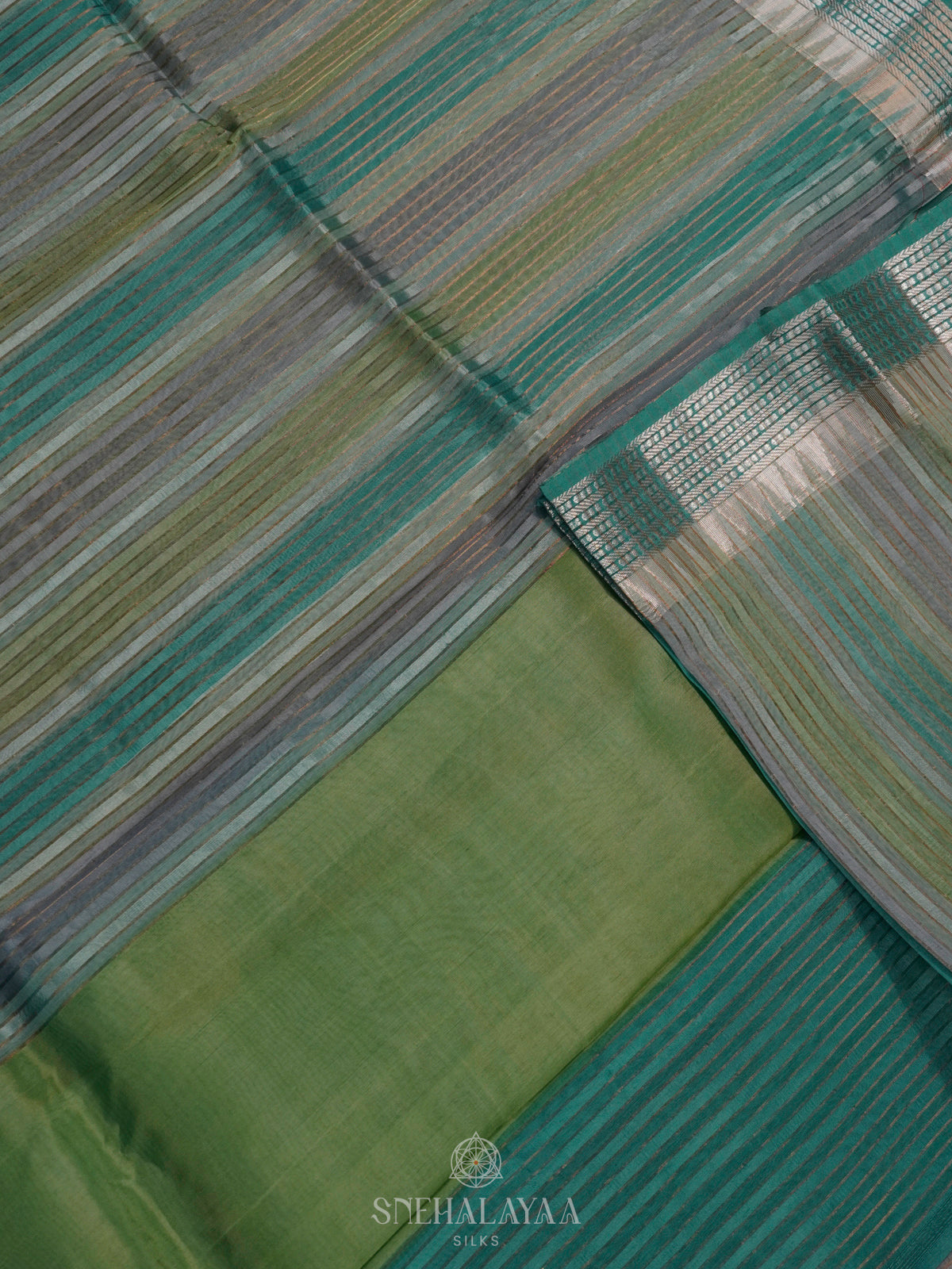 Multicolour Organza Saree